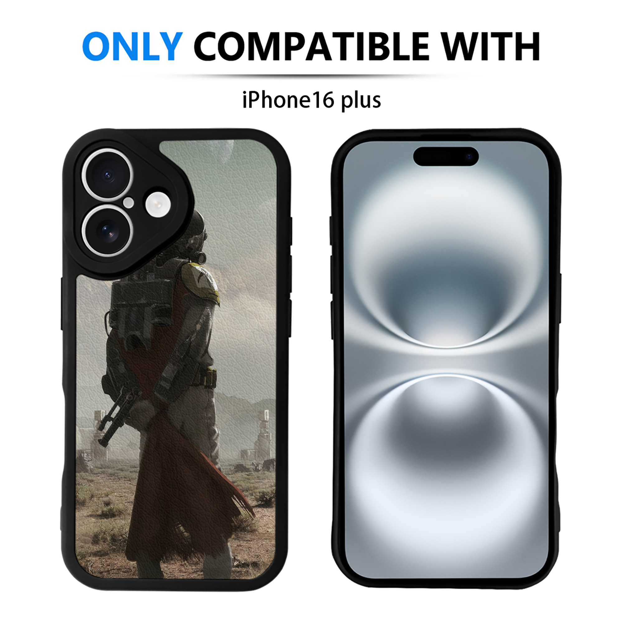 （画像用） スター・ウォーズ Star Wars 【iPhone 16シリーズ対応】シリコンスマホケース（レザー調） 材質：シリコン